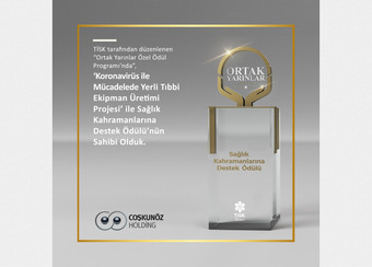 Coşkunöz Holding'e Sağlık Kahramanlarına Destek Ödülü!