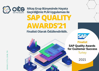 Cits, SAP Quality Awards'ta finalist olarak ödüllendirildi!